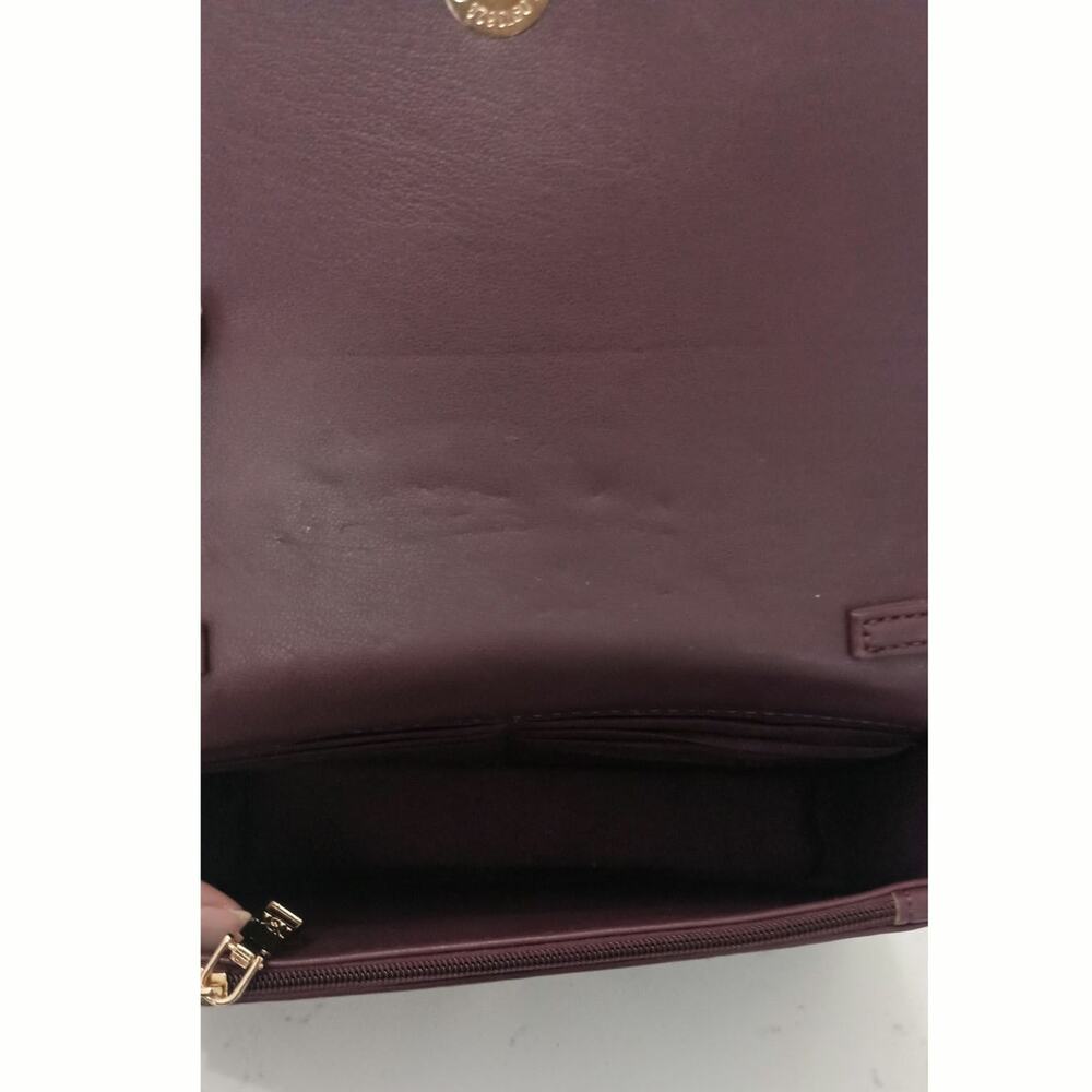 NWT Badgley Mitshka Plum Crossbody Gold chain 9.5x6.5 in Glamorous Chic heritage - Picture 6 of 10
